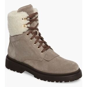 Moncler Patty Scarpa Faux Shearling Cuff Boot (Women)